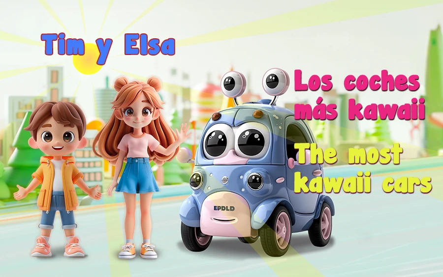 Dibujos para aprender inglés mixing things. Los coches más kawaii. The most kawaii cars.