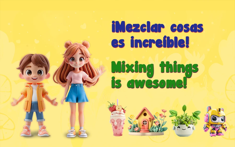 Inglés para niños Episodio 2. Mezclar cosas es increíble