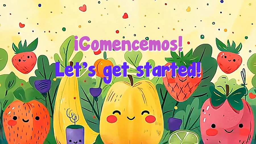 inglés para niños, ¡Comencemos! Let's get started!