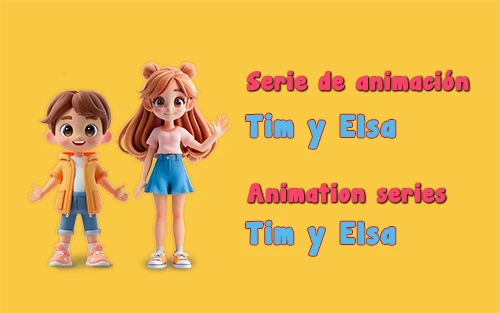 Serie de animación Tim y Elsa. Tim and Elsa animation series.