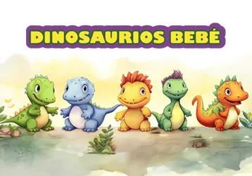 Dibujos de dinosaurios bebé.