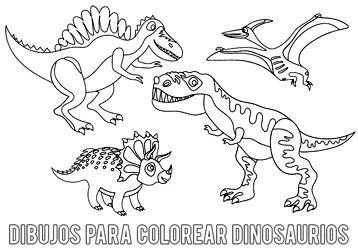 Dibujos para colorear dinosaurios