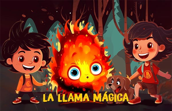 Cuento ilustrado para niños la llama mágica