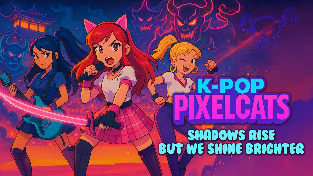 KPop Pixelcats "Shadows rise but we shine brighter" Videoclip oficial | OfficialMV