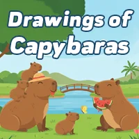 Drawings of Capybaras