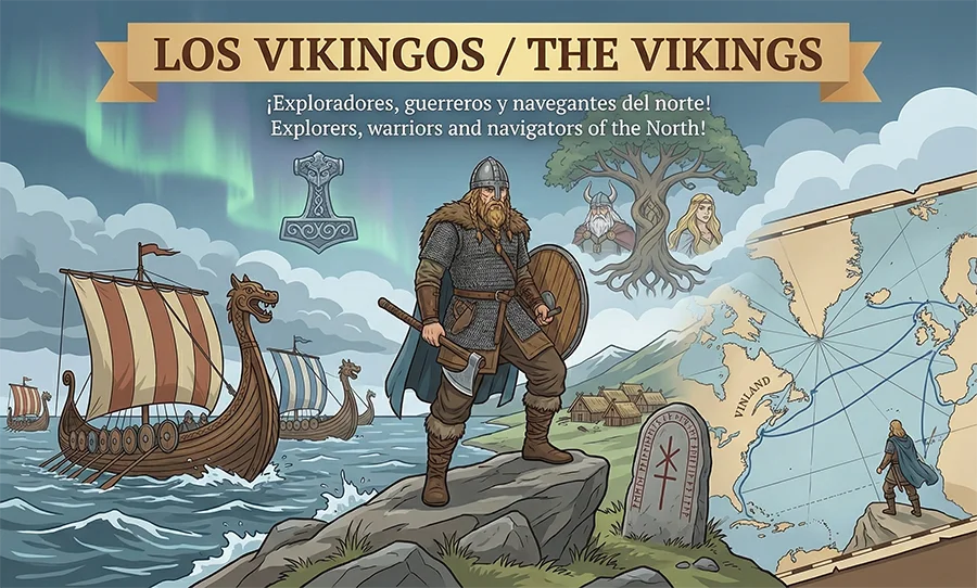 Los Vikingos, exploradores, guerreros y navegantes del Norte