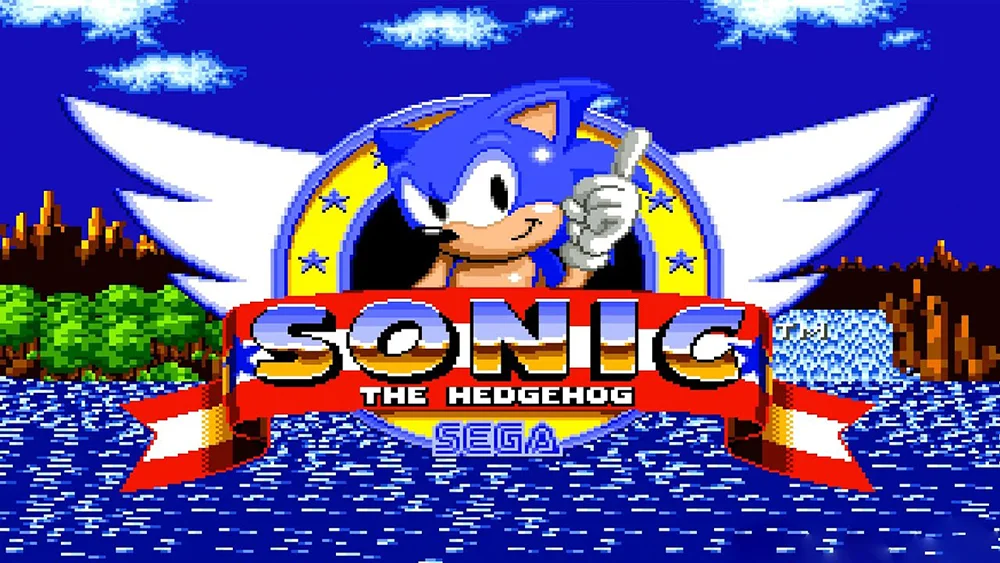 Carátula del videojuego de SEGA Sonic the Hedgehog del año 1991