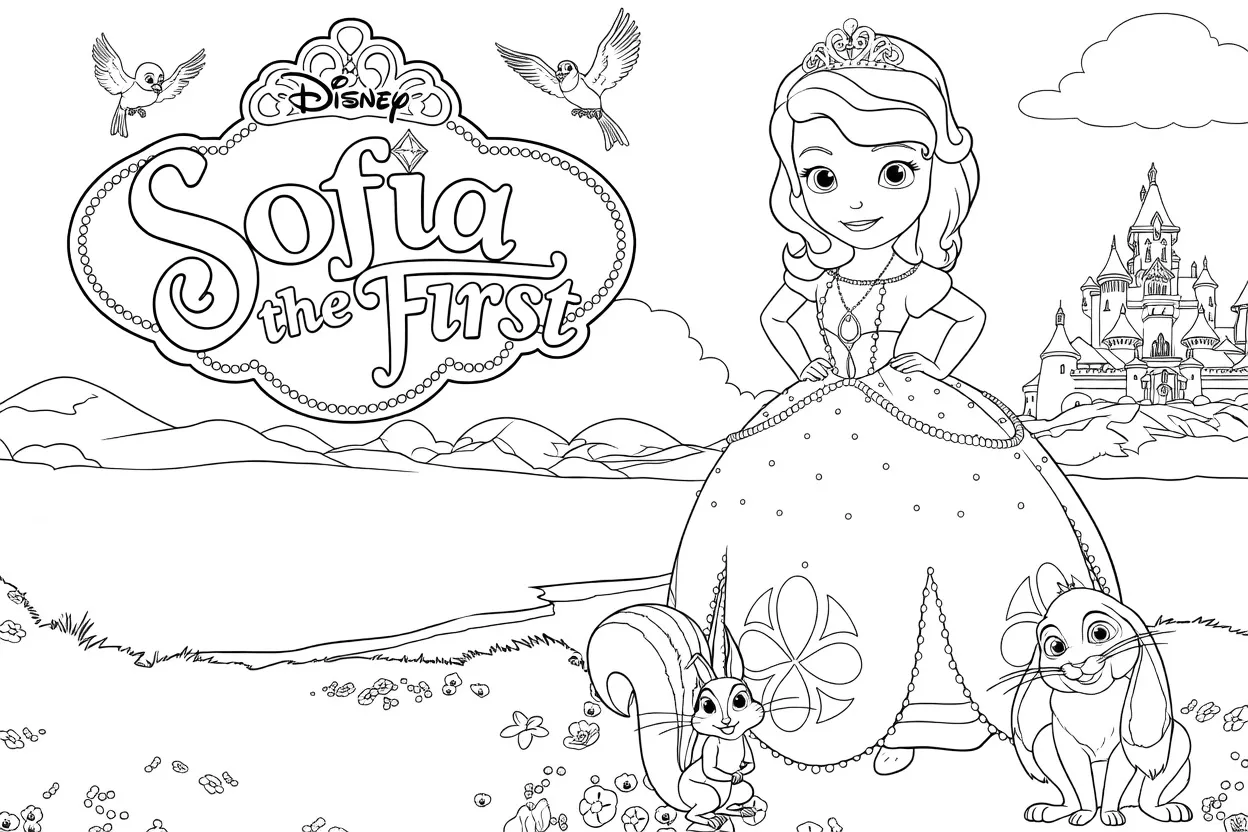 Sofia the First coloring pages