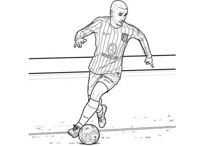 Antoine Griezmann coloring page