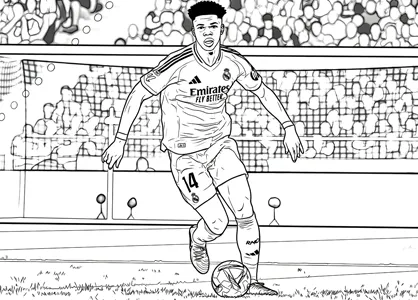 Aurélien Tchouaméni coloring page