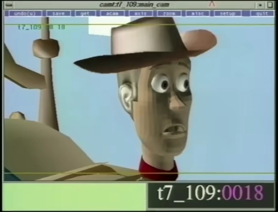 Gráficos realizados con ordenador para la producción de la película de Pixar Toy Story Gráficos realizados con ordenador para la producción de la película de Pixar Toy Story