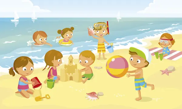 Un día de verano en la playa