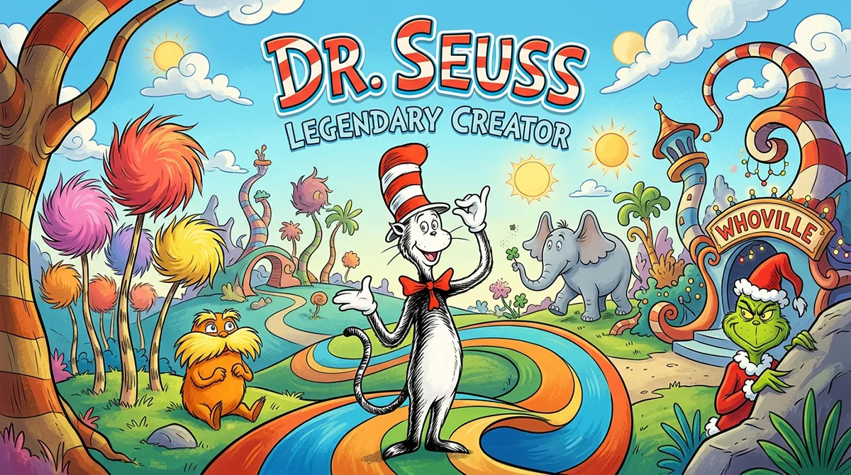 Dr. Seuss escritor y caricaturista estadounidense, creador de numerosos personajes. 