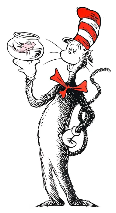 The Cat in the Hat, a character from the children's book of the same name.
