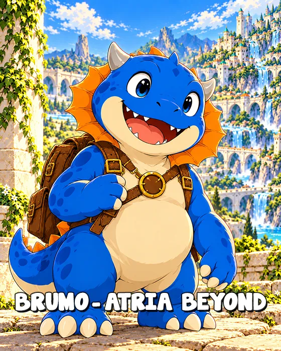 Brumo, the blue adventurer of Atria