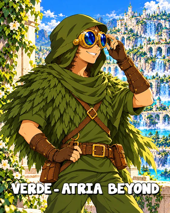 Verde, the young adventurer from the planet Atria