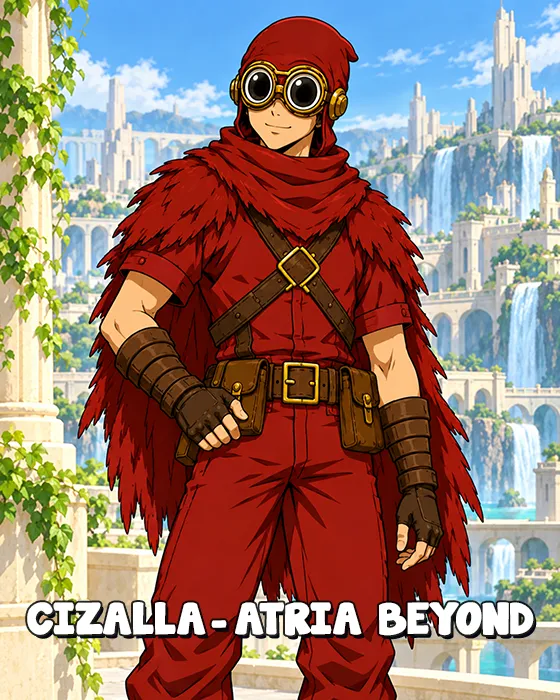 The red-hooded motorcyclist, Cizalla