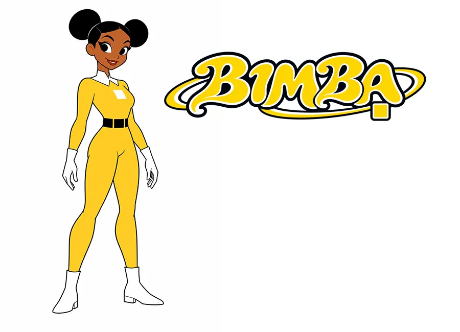 El personaje Bimba de la serie Beat Bureau